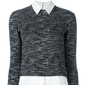 Alice and Olivia melange sweater with underlay